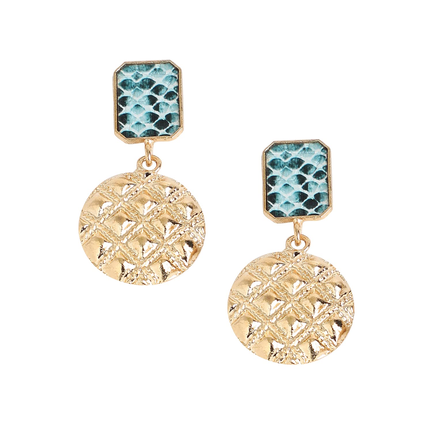 SOHI Gold Rhinestones Drop Earrings for Women & Girls, jewellery for women, light weight earrings, Push Closure, modern, statement, artificial earrings for women, western earrings (4394) (B0BW5ZBZ57) Amazon Price History, Amazon Price Tracker