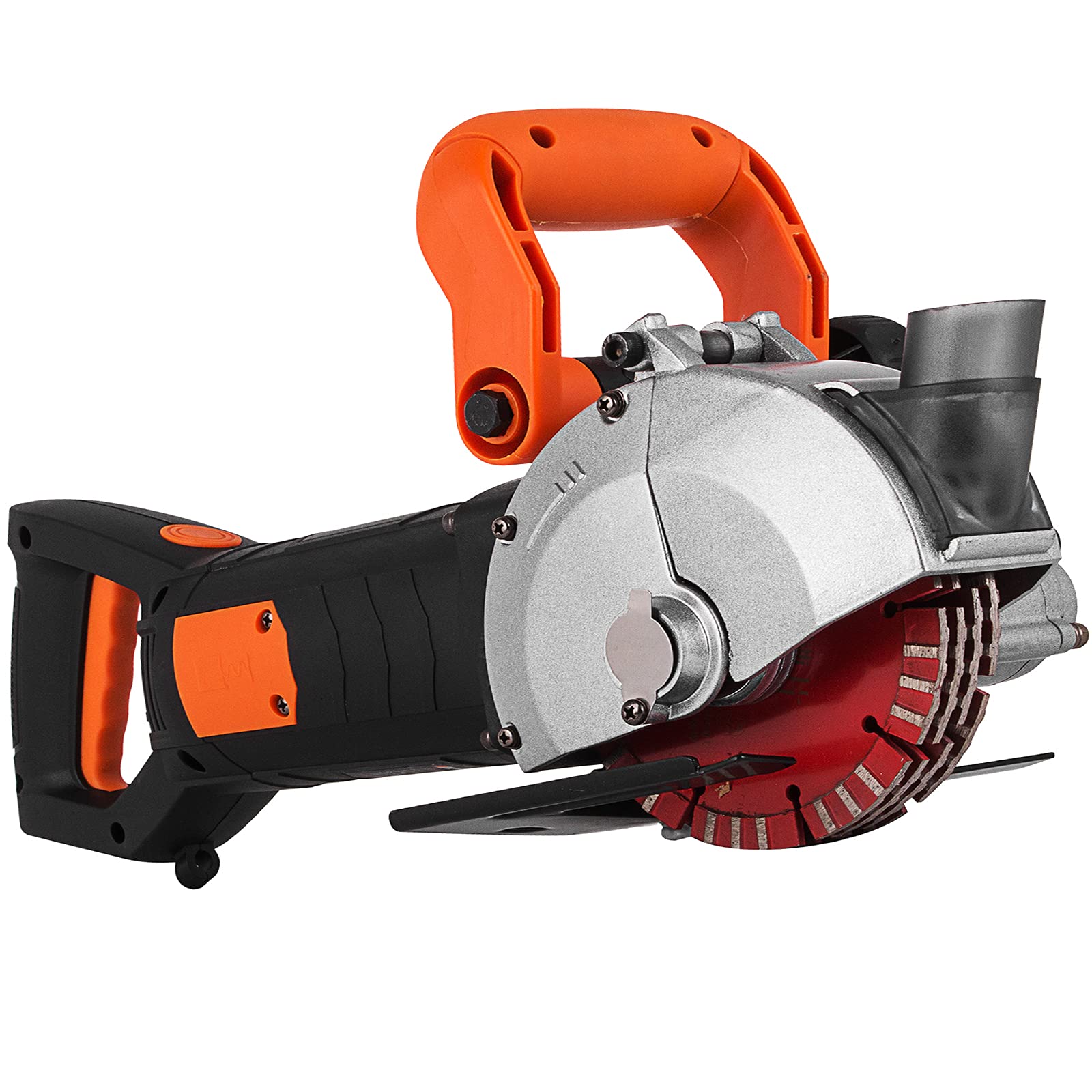 VEVOR Fresa elettrica da parete 5000 giri/min, macchina da taglio a parete, 4800 Watt, 42 mm, per mattoni, granito, marmo, cemento, Notcher Groover con 5 lame per sega