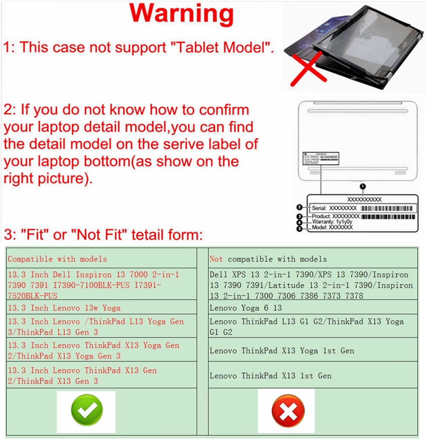 Alapmk Protective Case for Lenovo ThinkPad L13 Gen 5/ThinkPad L13 2-in-1 Gen 5/ThinkPad L13 Yoga Gen 4/ThinkPad L13 Gen 4/ThinkPad X13 Yoga Gen 3/ThinkPad X13 Gen 3 [Not fit ThinkPad L13 G2],Black - Image 2