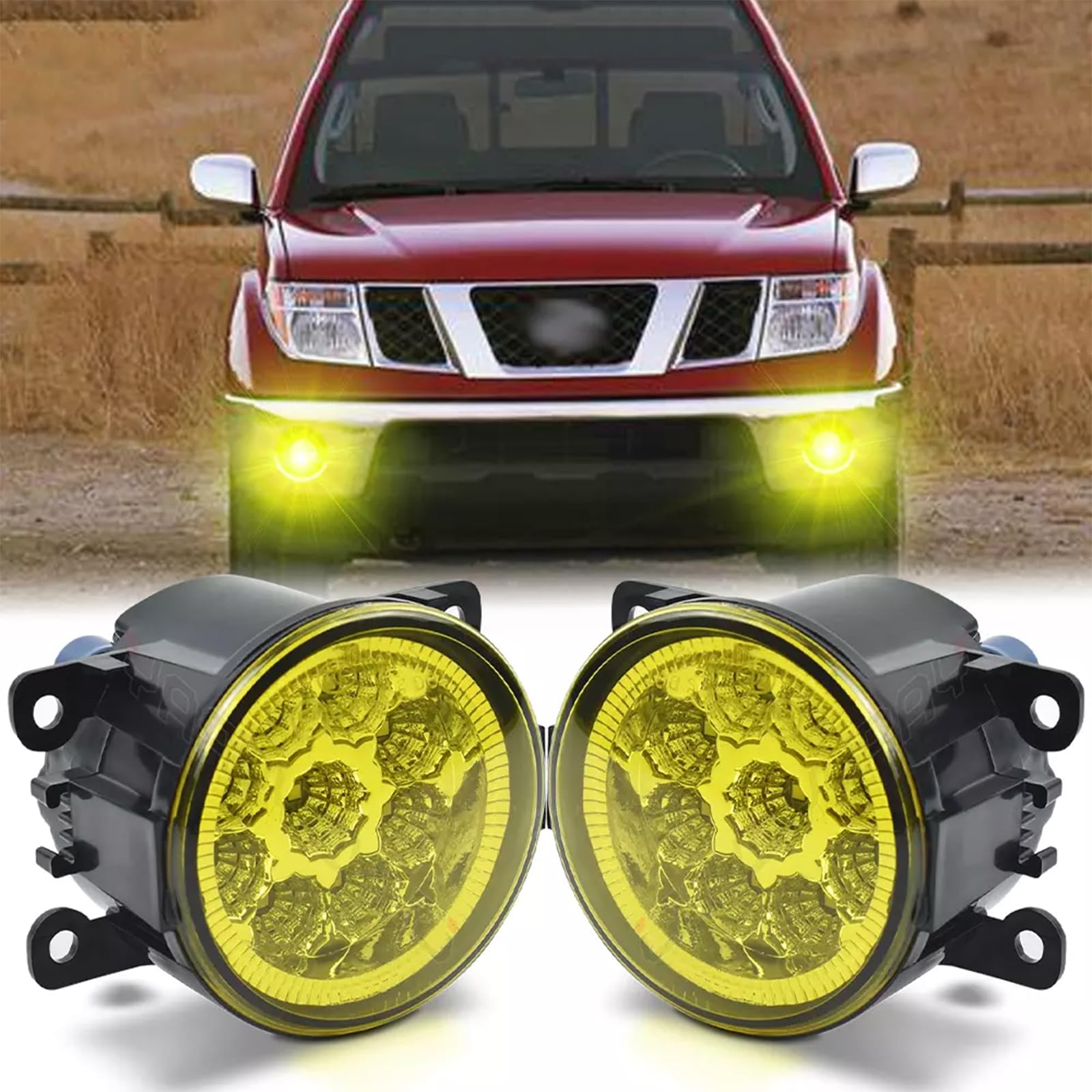 CHUSYYRAY Compatible with Nissan Frontier LED Fog Lights Assembly