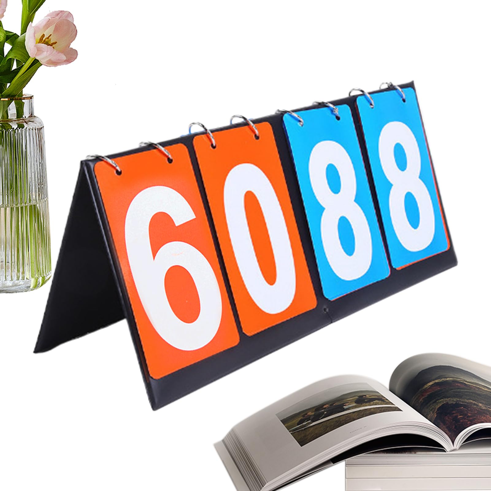 Portable Scoreboard – Mobile Electronic Scoreboard with Rechargeable Battery | Compact, Foldable Display for Basketball, Football, Multi-Sport Games, Wireless & Easy Carry Design