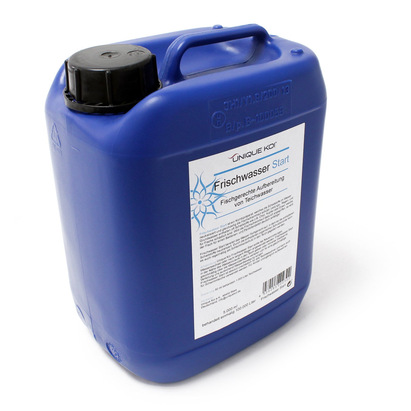 Unique Koi Frischwasserstart 5000 ml flüssiges Filtermedium für 100000 L Teichwasser