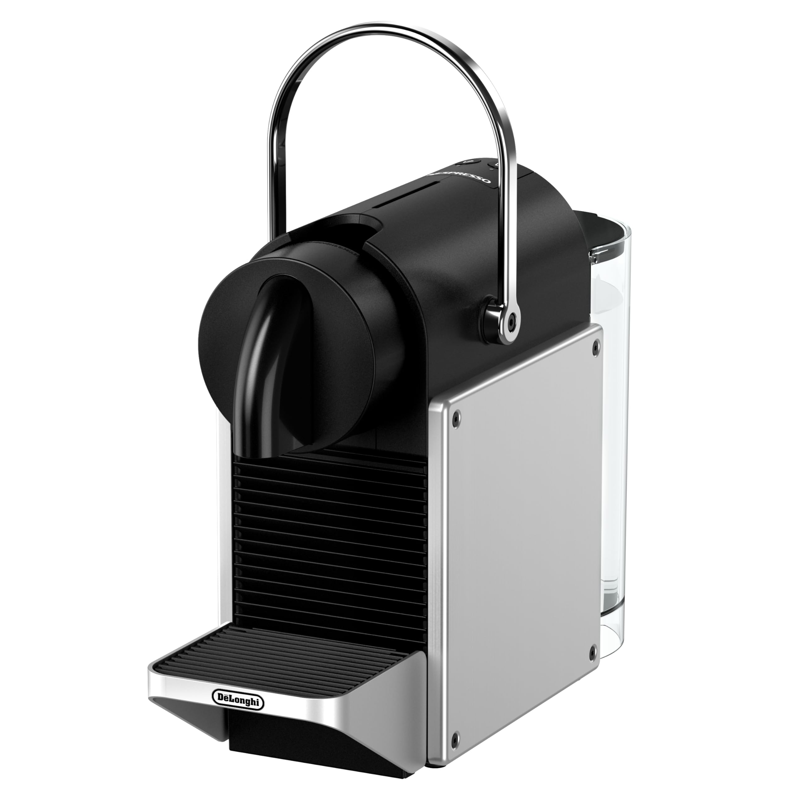 NESPRESSO DE’LONGHI Pixie Silber Original Kapselmaschine EN127.S 19 Bar 25 Sek. Aufheizzeit