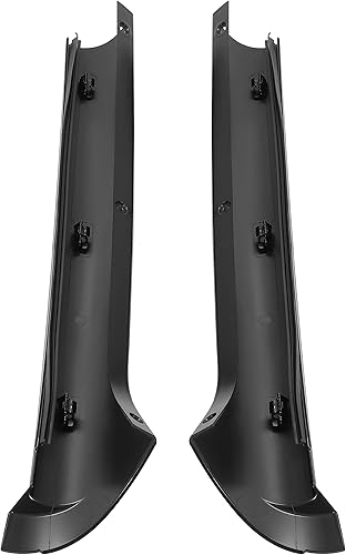 Miniatura 9 de HECASA Moldura de pilar compatible con Land Rover Discovery 2 1999-2004 de repuesto para DCB500060PMA DCB500070PMA parabrisas exterior A moldura de