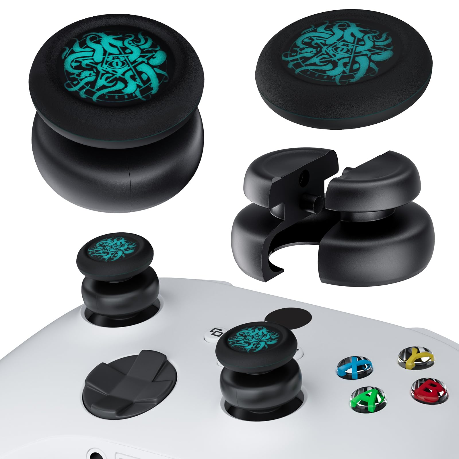 Funda de agarre de silicona Xbox Series X y extensor de palanca de pulgar para mando Xbox One S/X 8