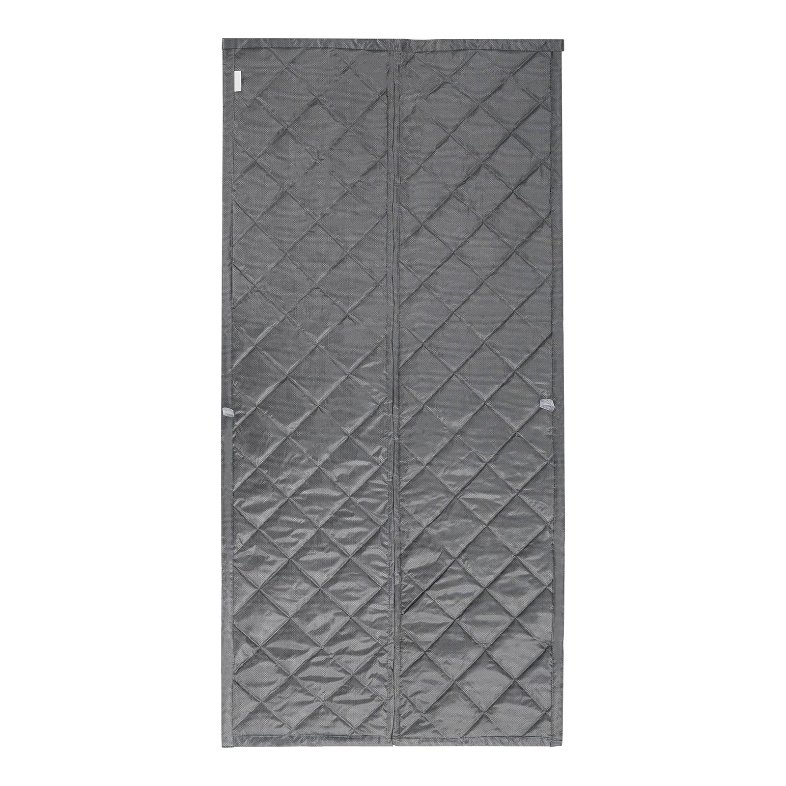 Rideau thermique de porte magnétique gris à haute isolation contre le froid pour entrée 1x2,1m