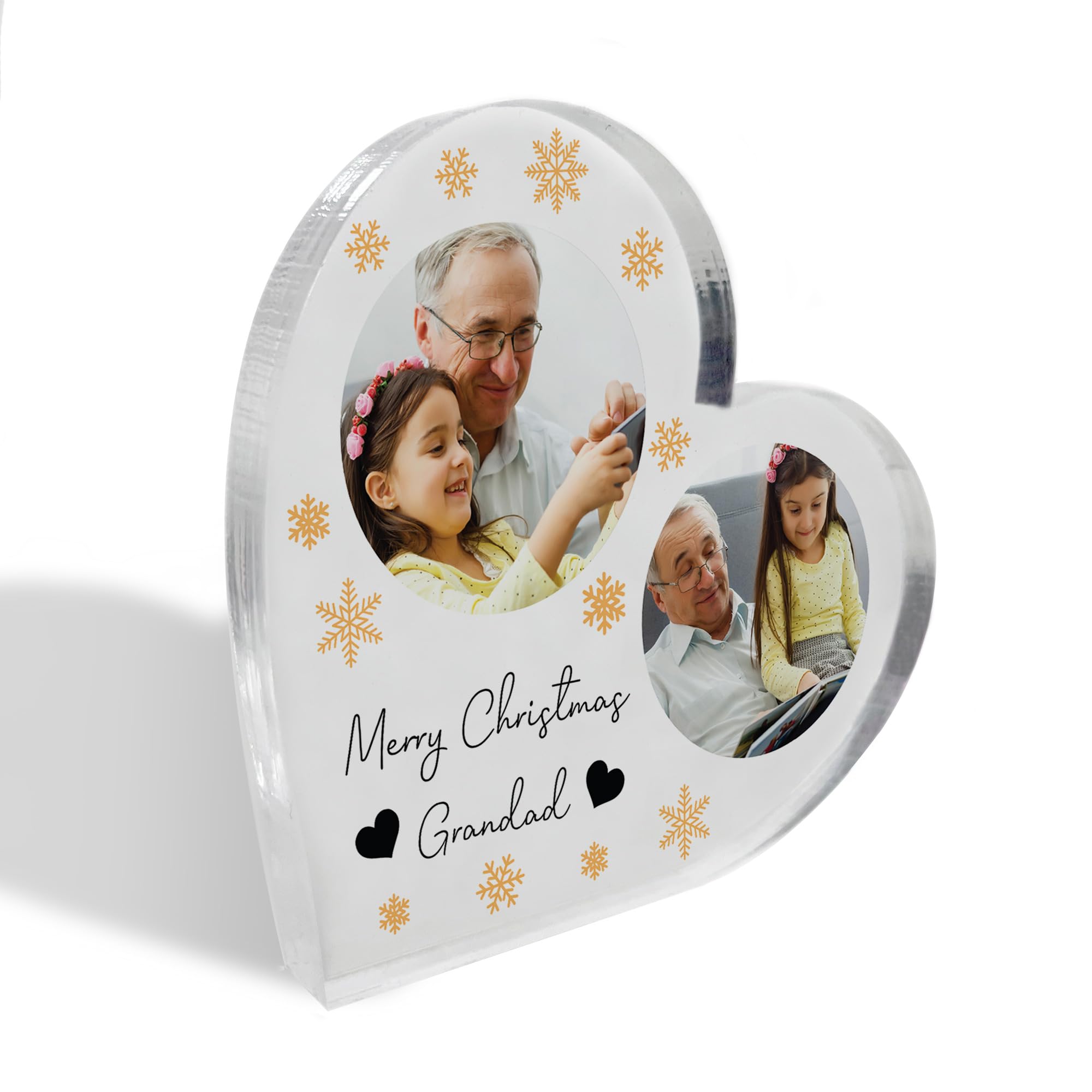 Red Ocean Merry Christmas Grandad Gift Personalised Acrylic Plaque With Photos Grandad Gift From Granddaughter Grandson Grandad Gift Christmas Love You Grandad Gift From Grandkids Thank You Gift