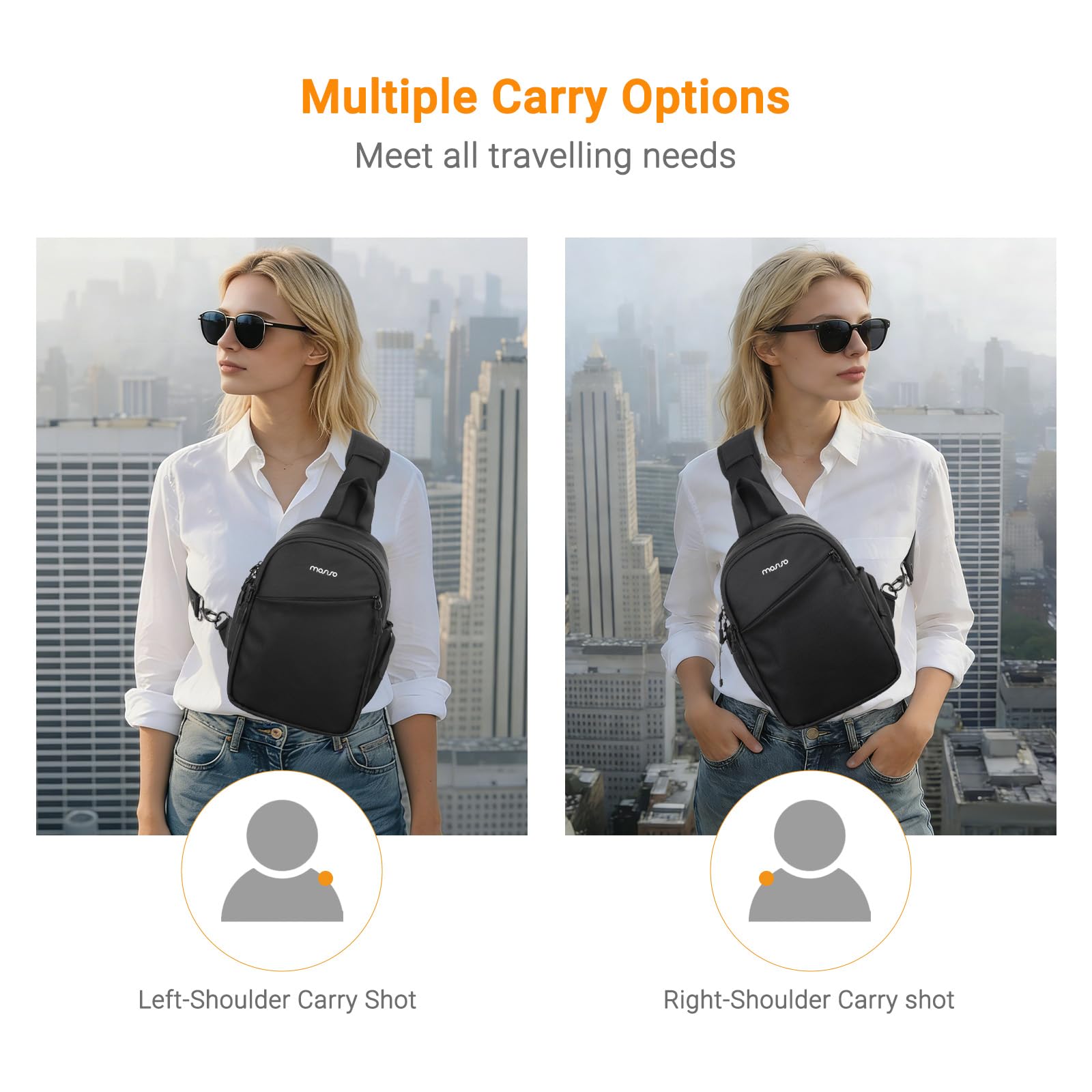 MOSISO Borsa Tracolla Fotocamera Custodia per Fotocamera DSLR/SLR/Mirrorles