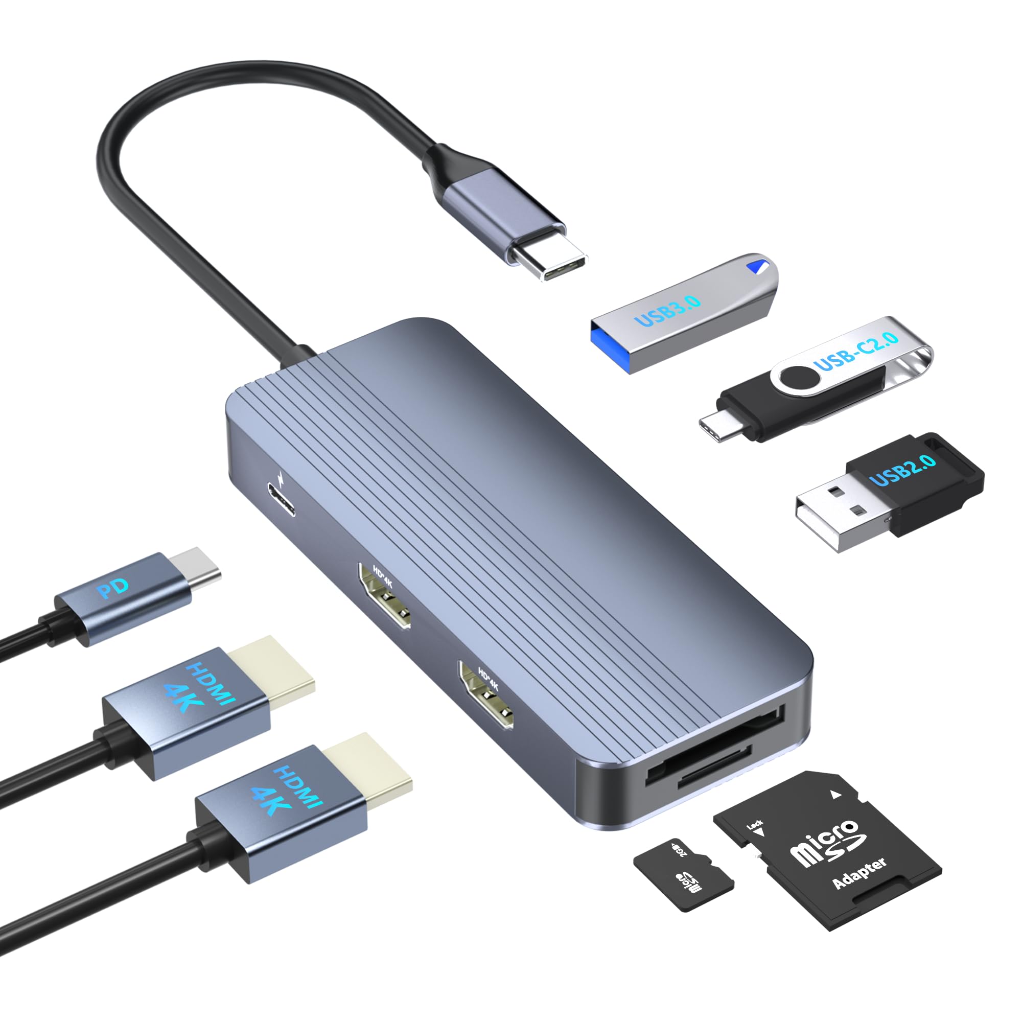 Amazon.com: Docking Station Dual Monitor for Dell/HP/Lenovo Laptop