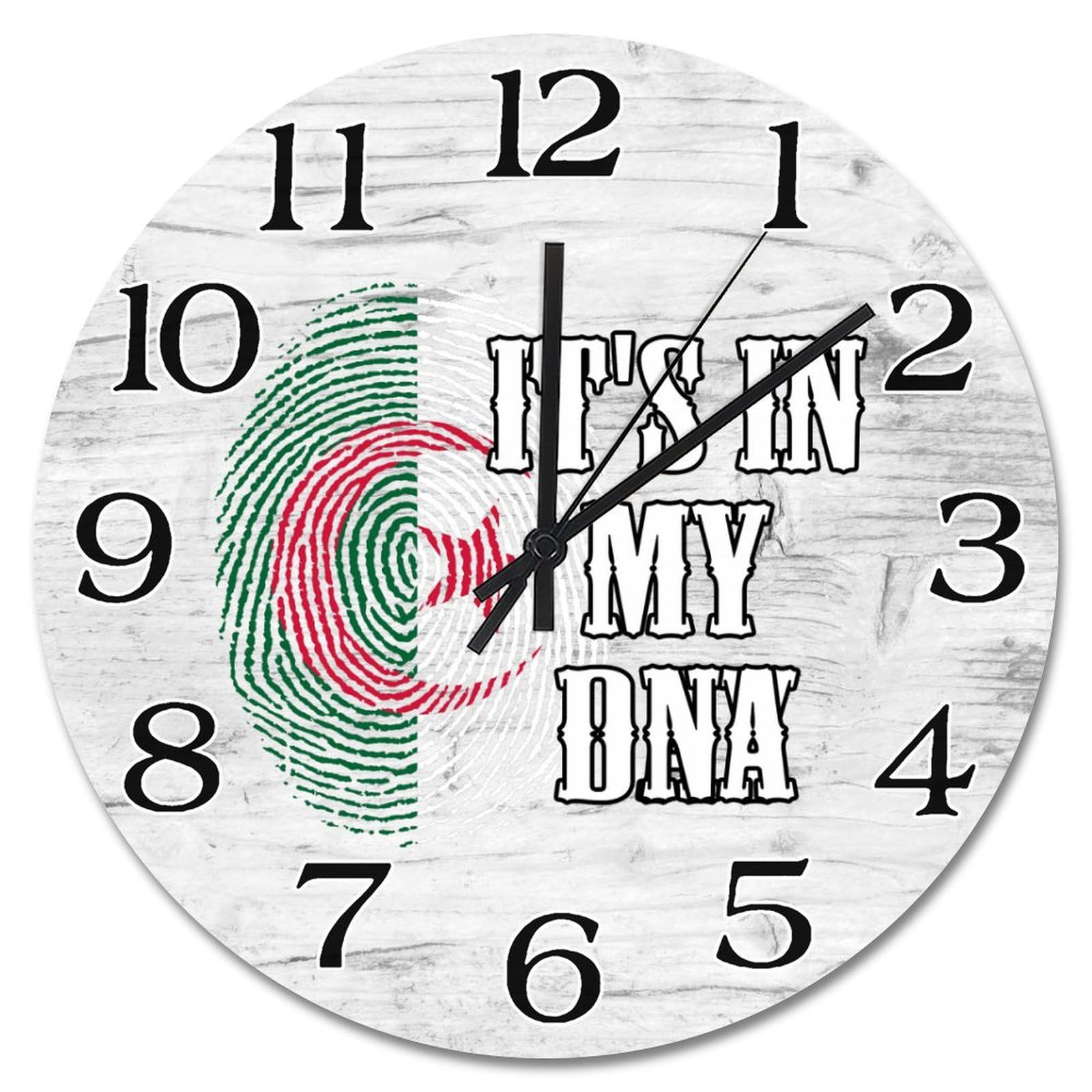 Horloge murale Algérie silencieuse pour en finir avec le tic-tac