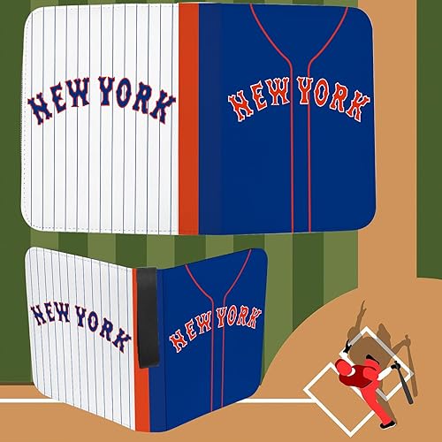 Miniatura 4 de Carpeta de tarjetas de béisbol con mangas, 900 bolsillos, tarjetero de béisbol azul de Nueva York, álbum de coleccionista de béisbol, tarjetas