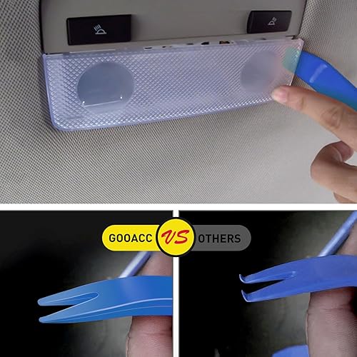 Miniatura 163 de GOOACC Kit de herramientas de eliminación de molduras automáticas de 9 piezas, kit de herramientas antiarañazos para el audio del automóvil, kit
