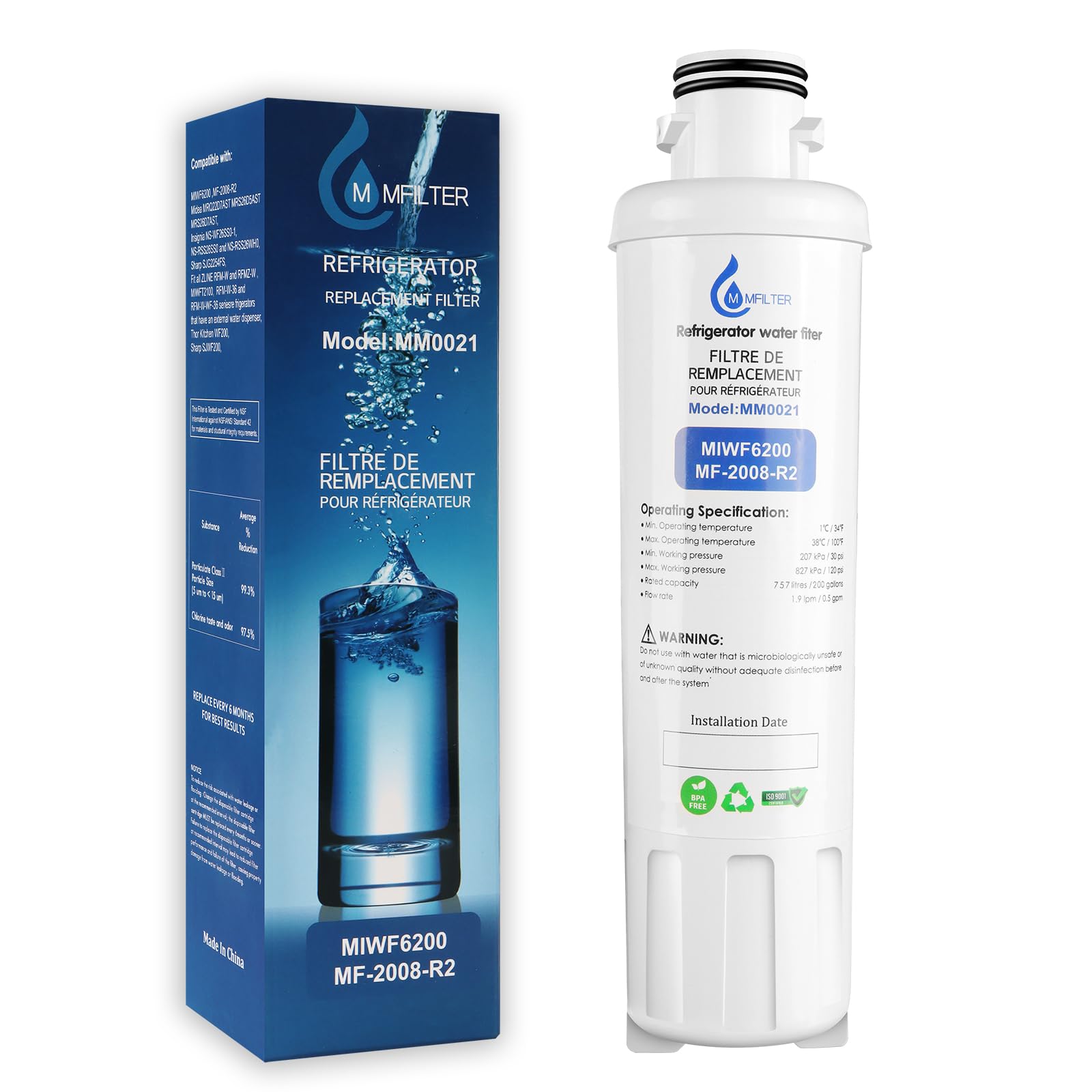 Amazon.com: MIWF6200 Water Filter Replacement Compatible with