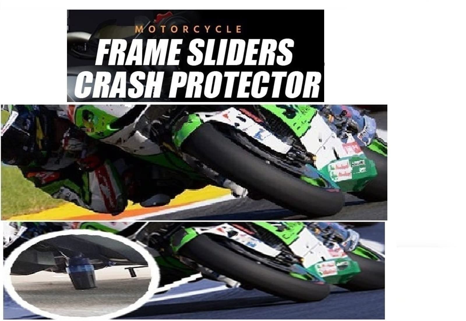 Dla KAWASAKI Z900 Z900RS Z 900 900RS 2017 2018 2019 2021 2022 Motocyklowe Crash Pady Suwaki Wydechowe Crash Pad Protector (Color : B Black)
