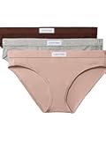 Women's Comfort Logo Cotton Stretch Bikini Panties, 3 Pack