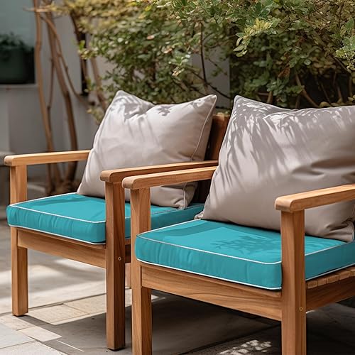 Miniatura 7 de PNP FKJP 1 paquete de fundas lavables para cojines de exterior de 48 x 18 x 3 pulgadas, fundas de asiento resistentes al agua, fundas para muebles