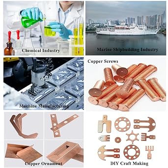 1PCS 99.98% Pure Copper Rod 1/2''(12mm) Dia 4.015'' Lengther Copper Round, Rod Solid Copper Bar for Metal DIY Craft Metal Working Hobbies(1PCS,12 * 102mm)