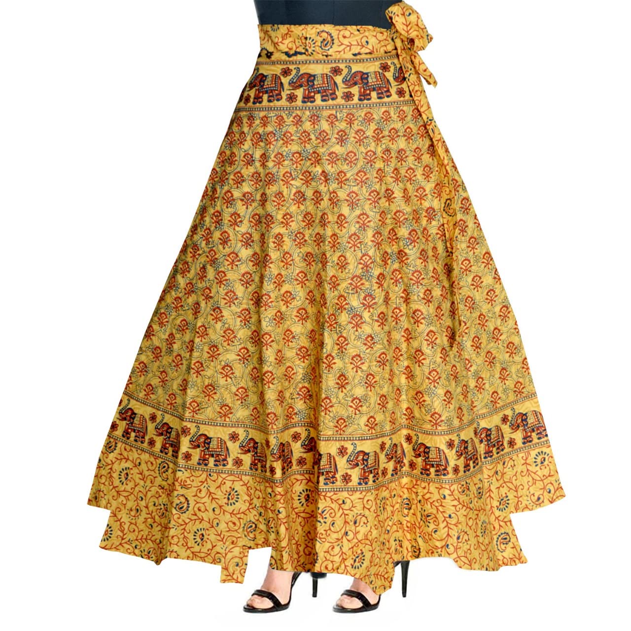 Multicolored Boho Skirt, Wrap Skirt,Indian Gypsy Skirt, Mandala Maxi Bohemian Skirt Hippie Cotton Skirt Floral Skirt