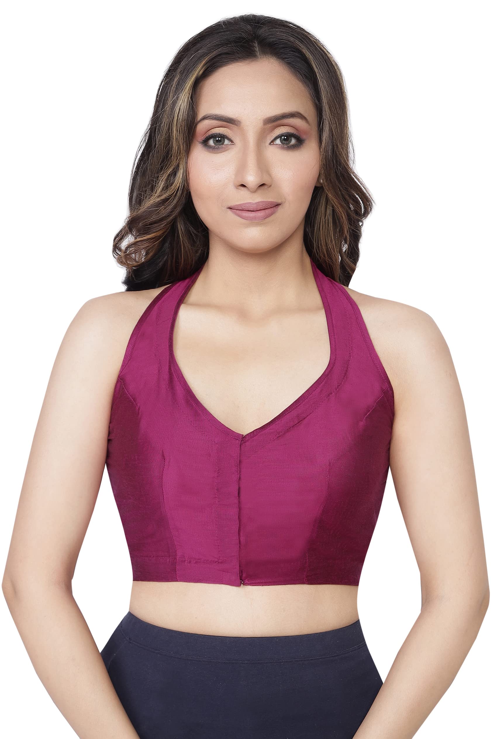 rene Cotton Tussar Embroidered Blouse(D-005546@@P)-picture-51