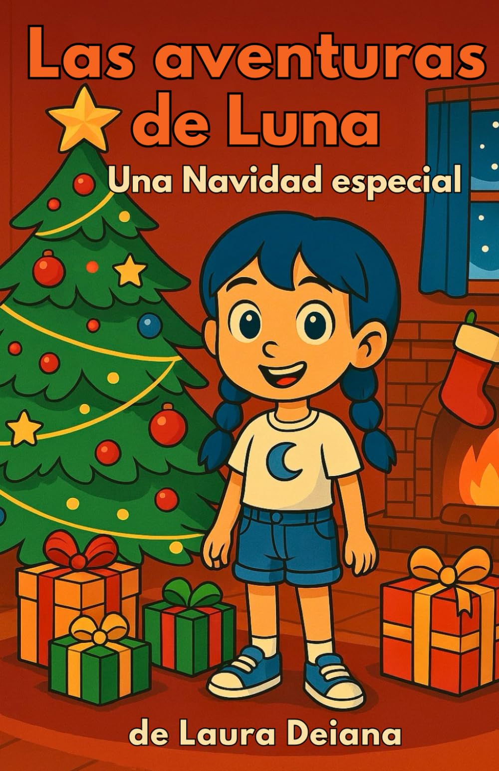 Las aventuras de Luna - Un Navidad especial: Un dulce cuento de Navidad con páginas para colorear