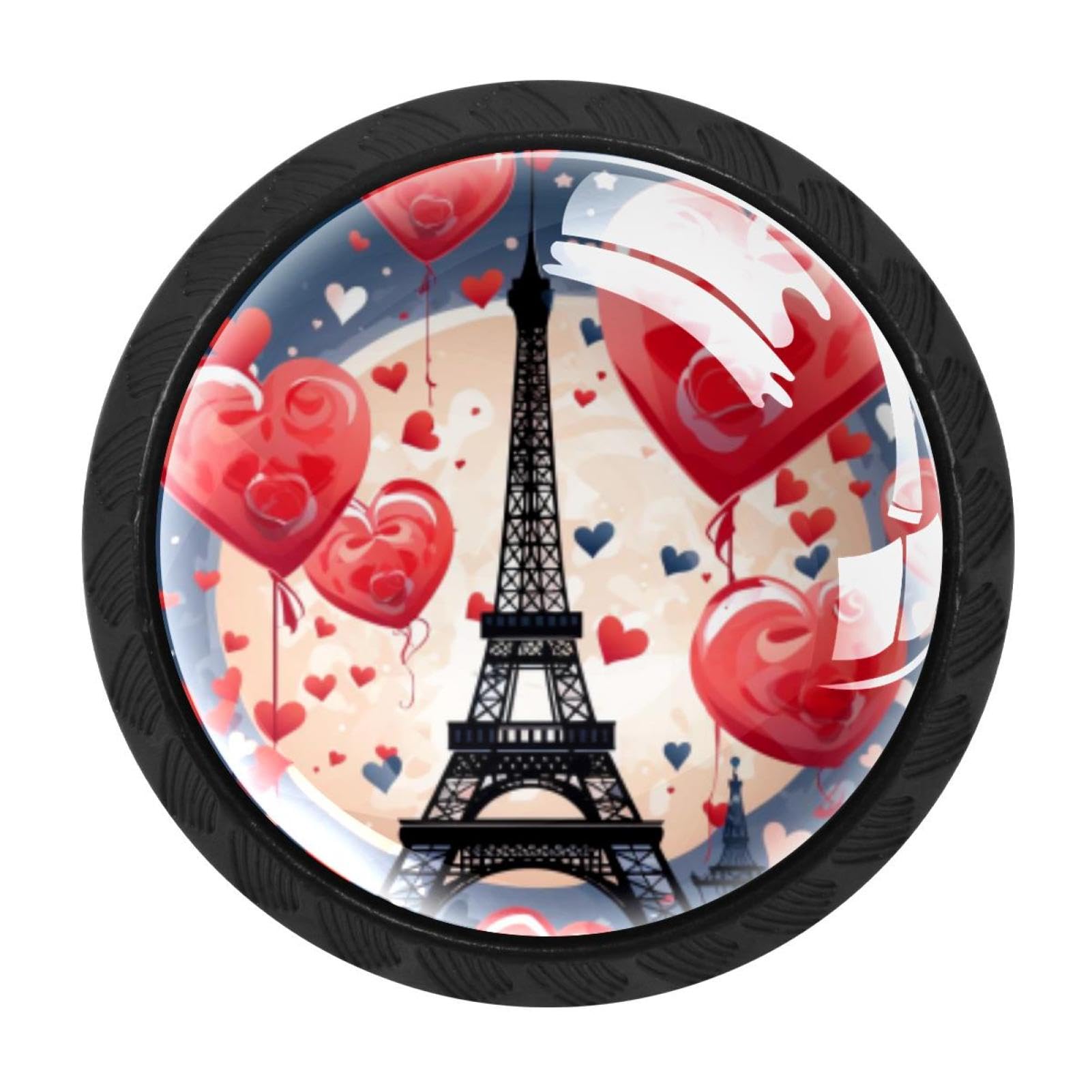 Chenzzzz Multicolored 11 4 Pack Eiffel Tower Valentine's Day Kitchen Cabinet Knobs Drawer Knobs Door Dresser Handles For Personalized Gifts Great For Any Occasion