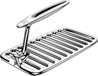 qAp quality art Practical Heavy Duty Bacon Press, Stainless Steel Grill Press, Griddle BBQ Accessories for Hamburger Steak Weight Meat