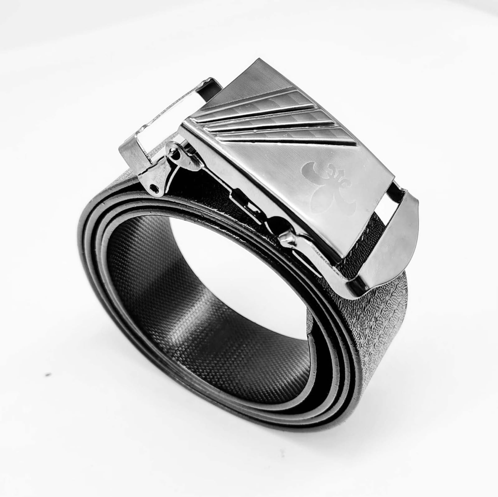 UNAGARRISE Men's Belt, Black, Automatic Buckle, Ratchet Style-picture-21
