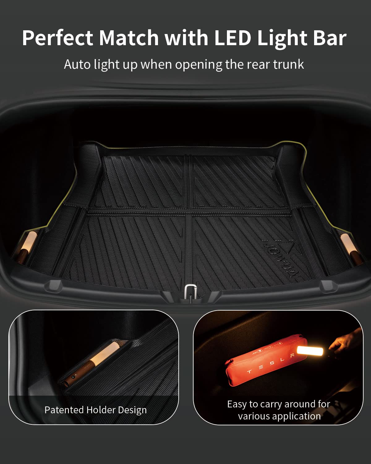 Amazon.co.jp: JOWUA 全天候型トランクライナー Tesla 2021-2023