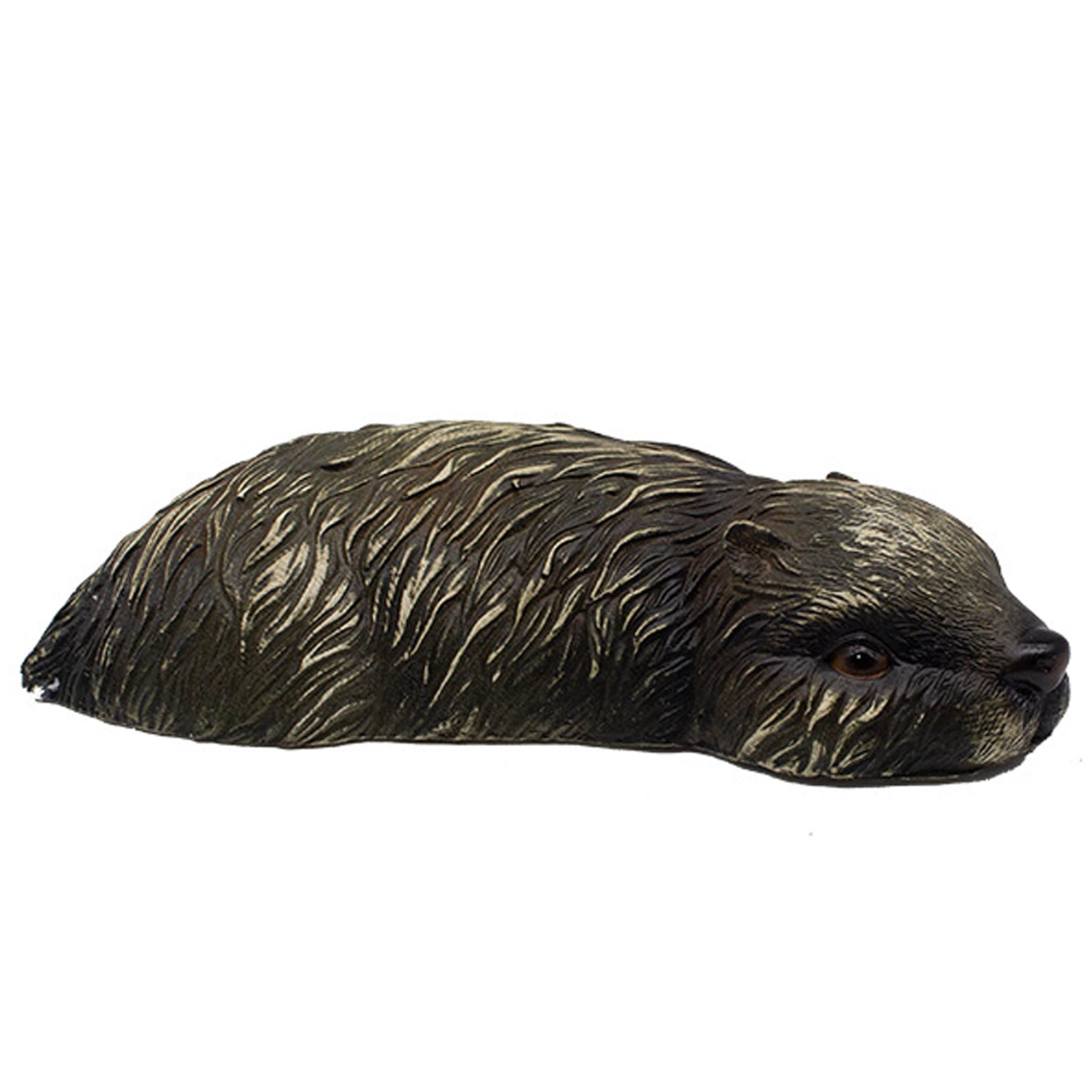 Syutokul Floating Pond Decor, Handcrafted Otter Figurine - Natural Resin Pond Decoration For Outdoor Ponds.