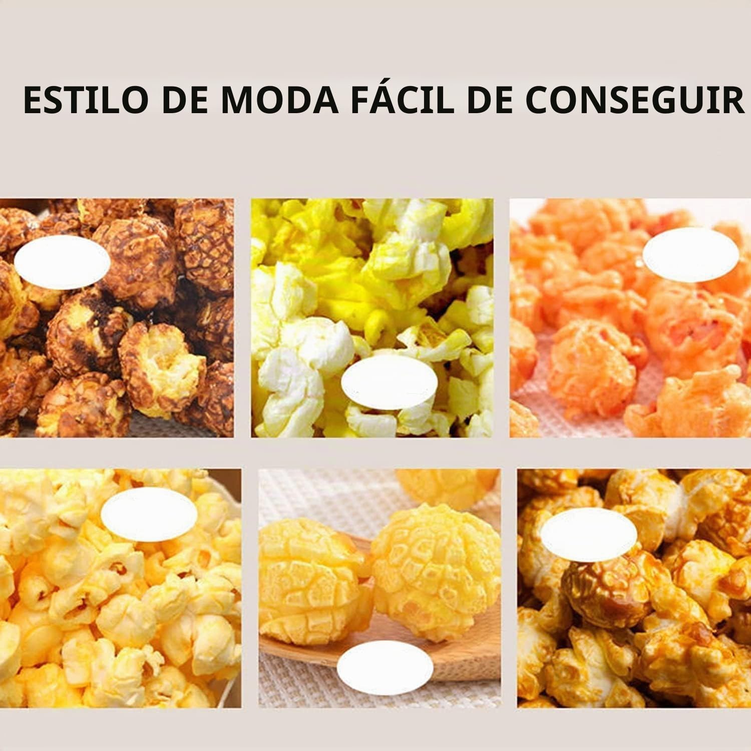 Máquina de Palomitas de maíz, Estufa de Gas de Acero Inoxidable, Olla de Palomitas de maíz Comercial, máquina Manual Antiadherente para Hacer Palomitas de maíz