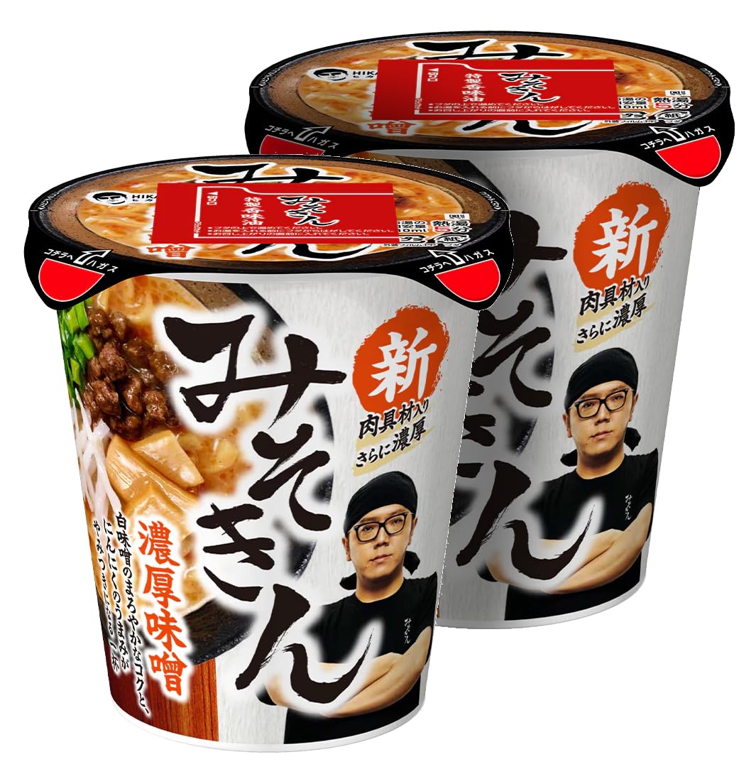 Amazon.co.jp: 【まとめ買い】新みそきん 濃厚味噌ラーメン(109g)×2個