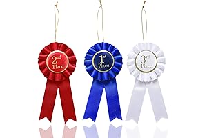 3-Piece Award Rosettes: The Mark of Accomplishment