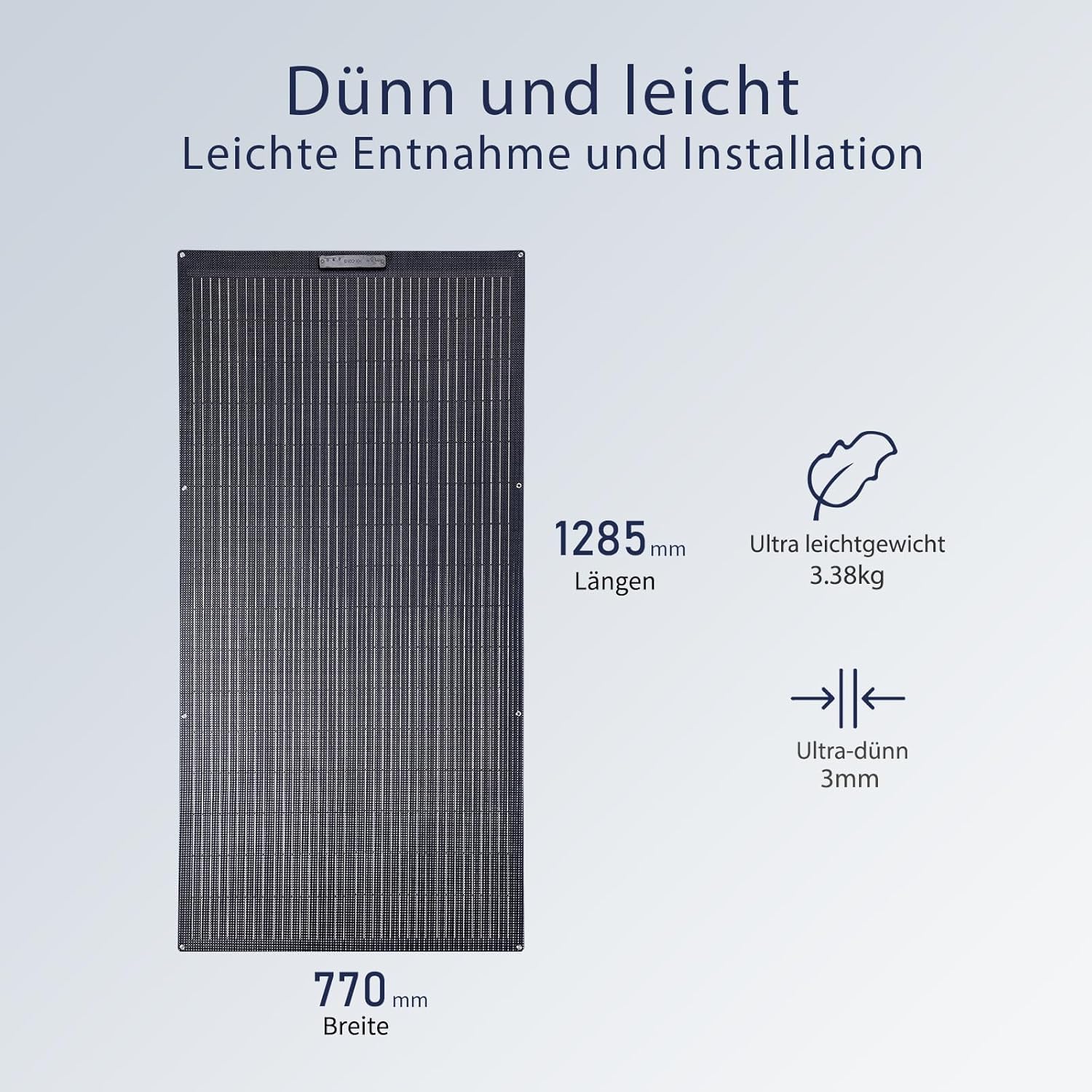 Flexibel Solarpanel 400W Monokristalline Flexible Solarmodul 400 Watt für 12V 24V Batterien Wohnwagen Wohnmobil Boot Yacht Marine Camper (2 Stücke 200W)