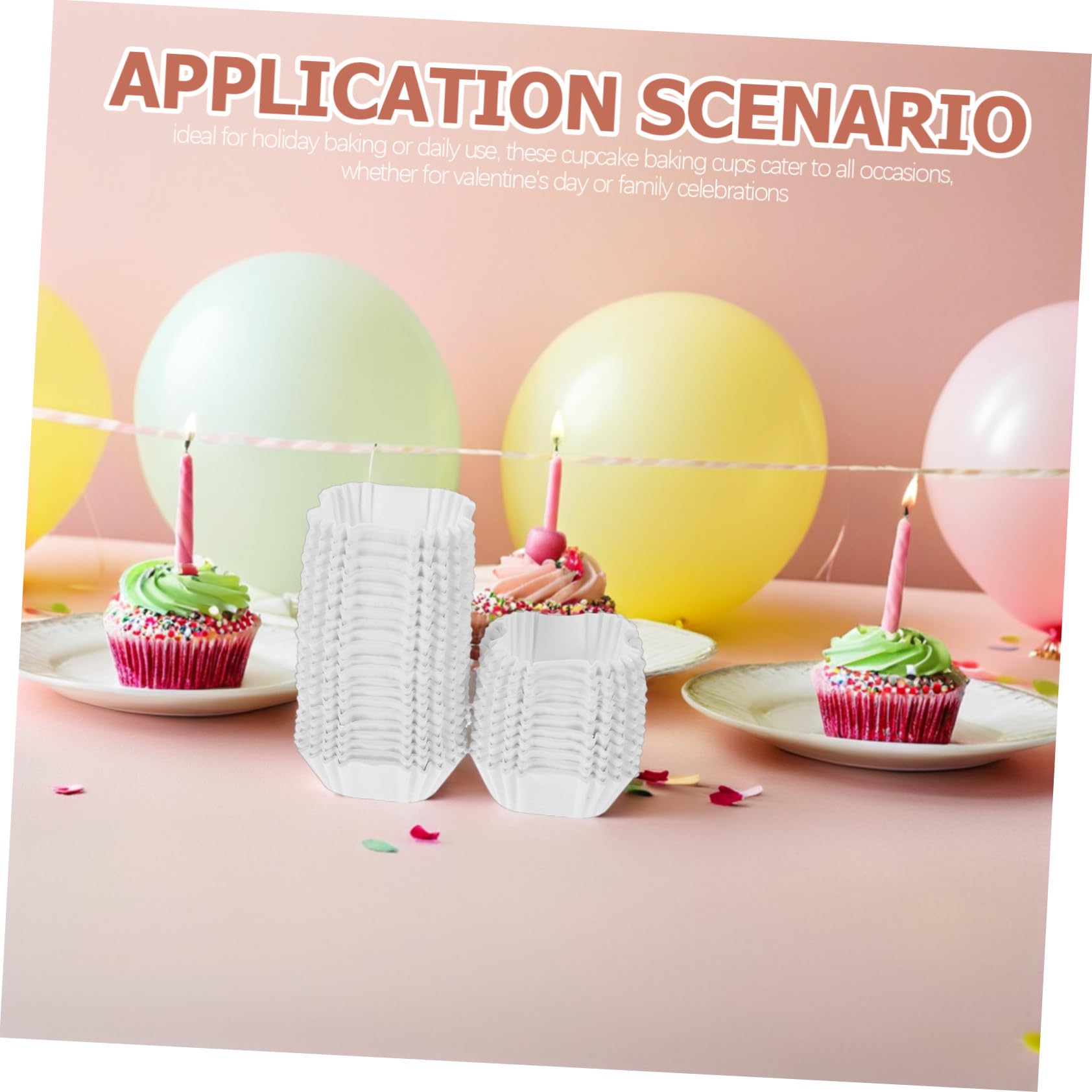 ABOOFAN 3000 Piezas De Papel Para Hornear Muffins Moldes Para Cupcakes Moldes Para Pasteles De Luna Cupcakes Hornear Muffins