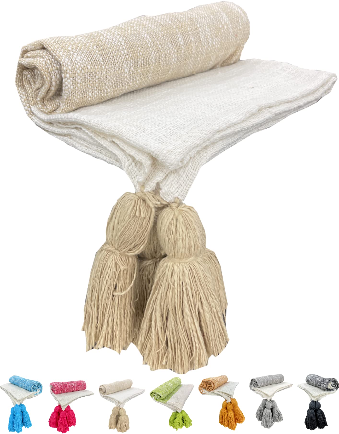 Life Fashion Sofa Throw, Throws for Sofa & Couch, Sofa Throws for 3 Seater ( Size : 70X55 inch, Cotton, reversible)