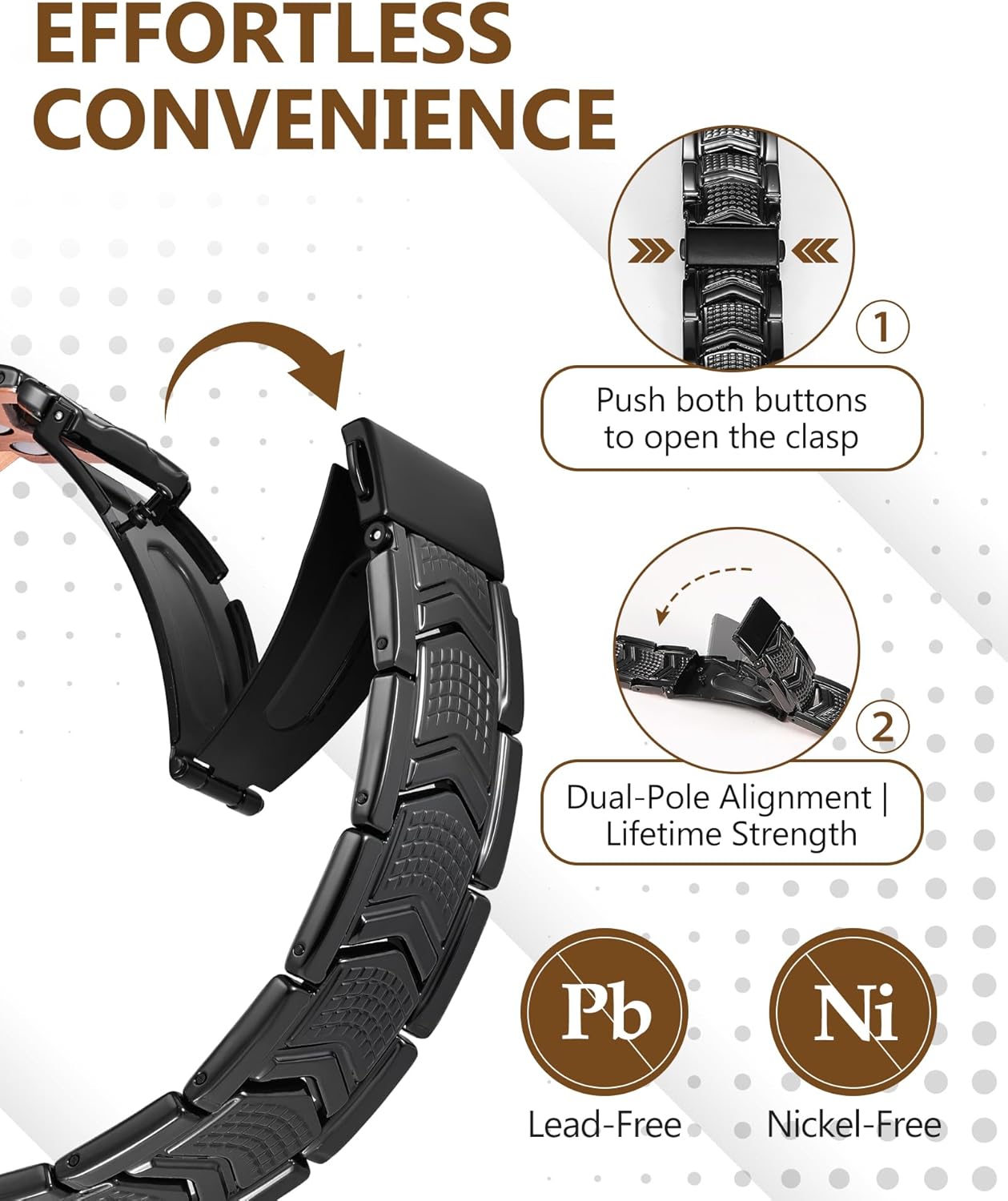 Feraco Copper Bracelet for Men 3X Strength,Magnetic Therapy Bracelet Copper Jewelry with Powerful 3800 Gauss Magnets - Image 7