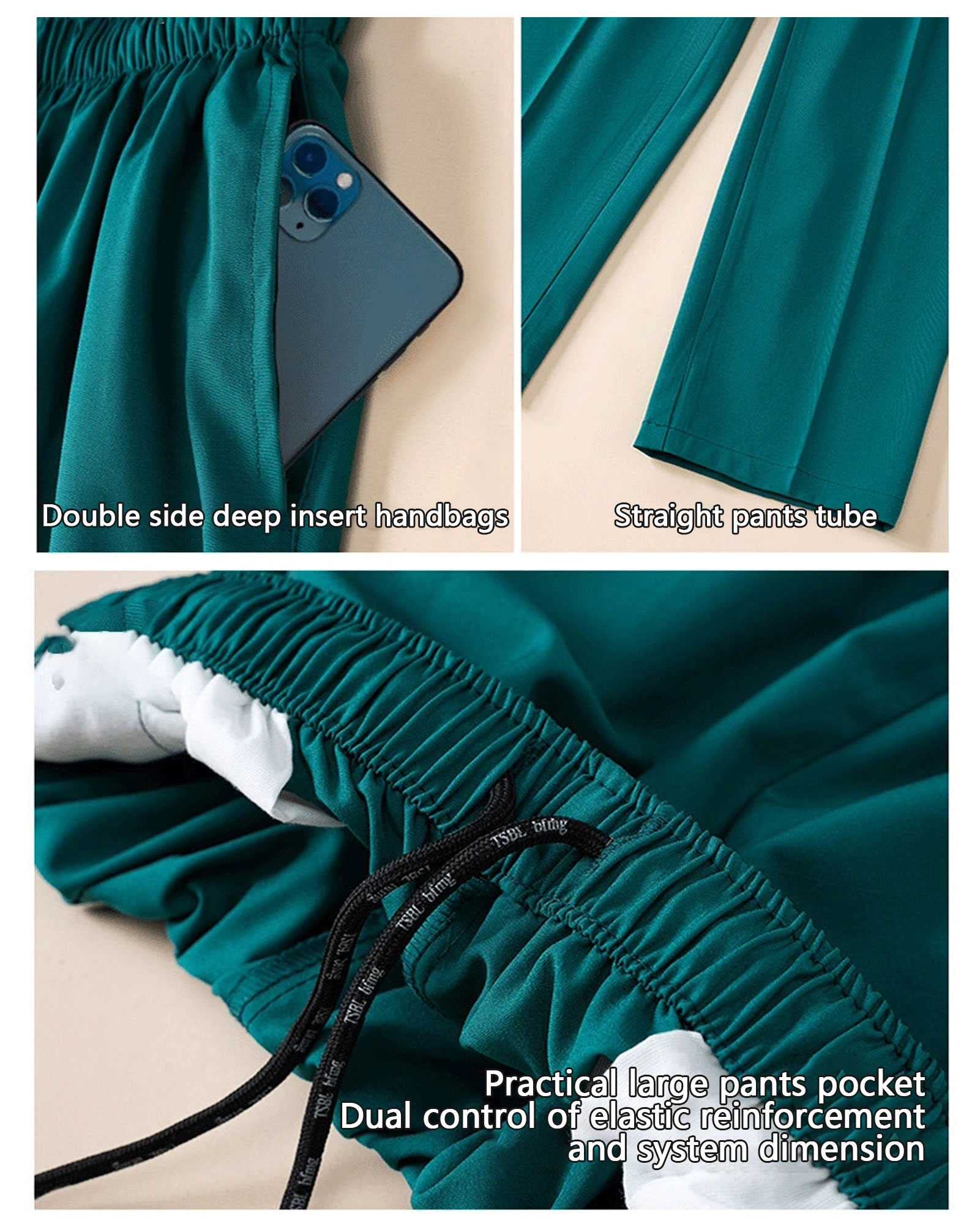 Uniformes Sanitario Mujer Hombre Médico, Enfermería Casaca y Pantalones con elástico y cordón en la cintura, Enfermera