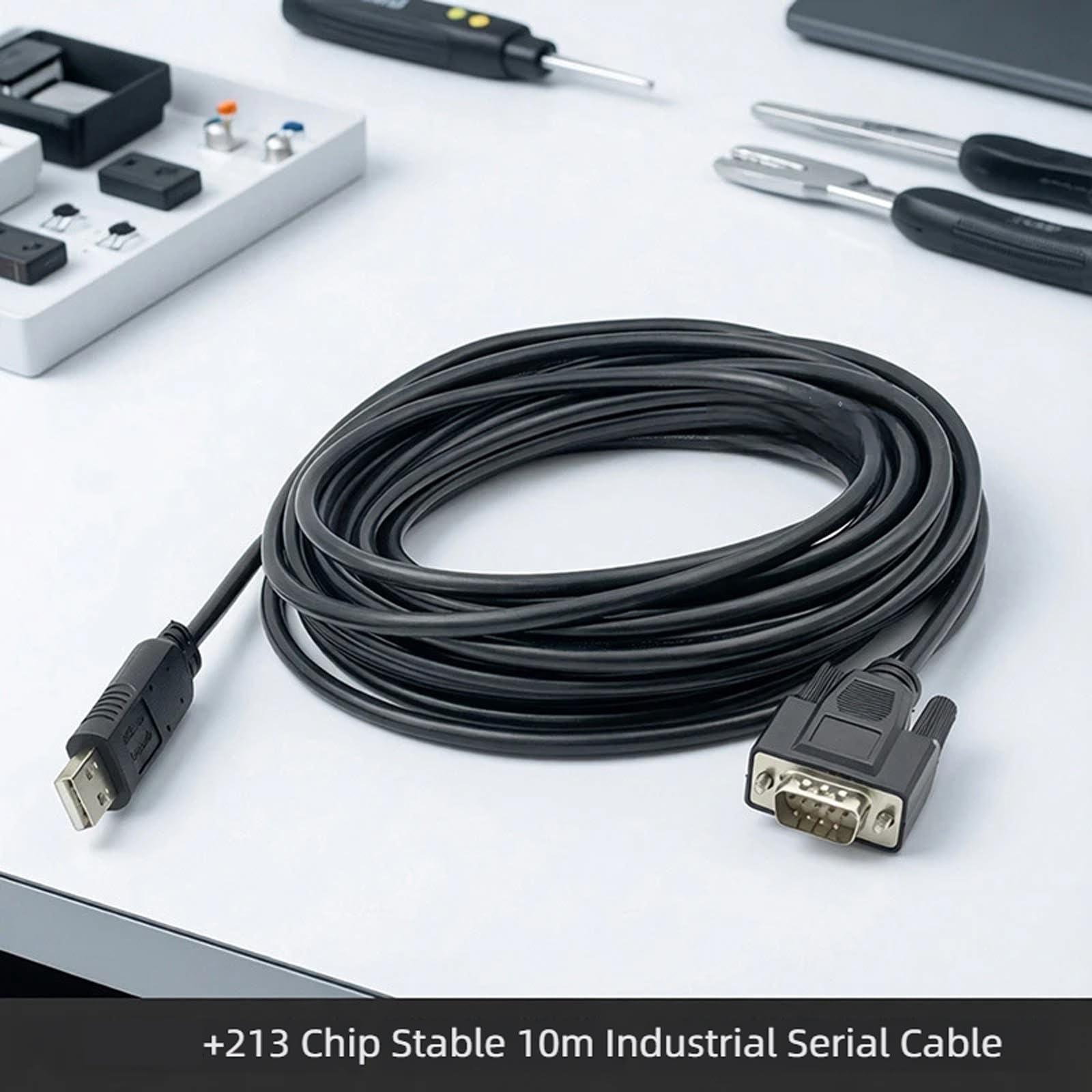 Kabel przyłączeniowy starszych urządzeń USB do DB9, 20 m MALEHEAD