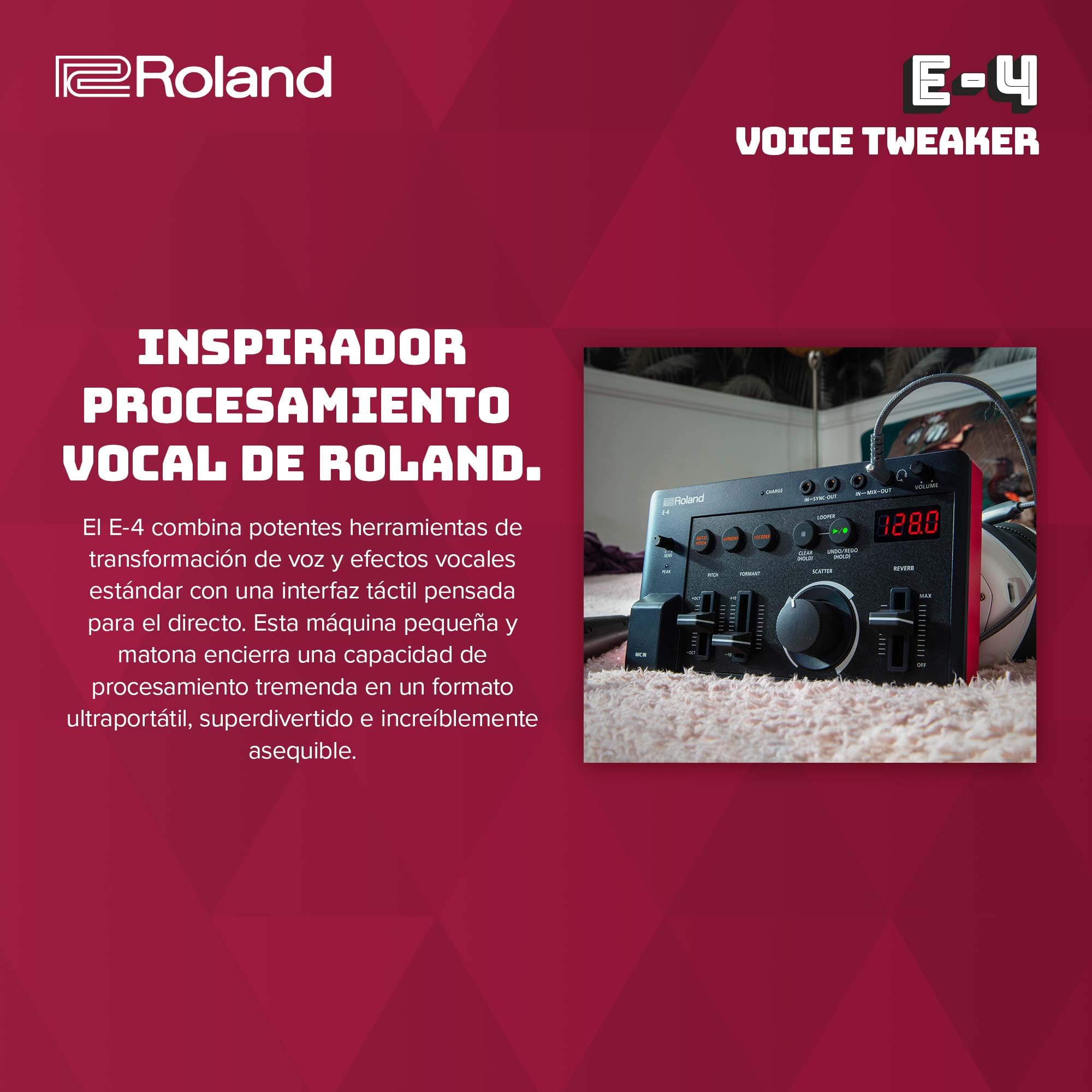 Roland AIRA Compact E-4 Voice Tweaker | Herramienta de