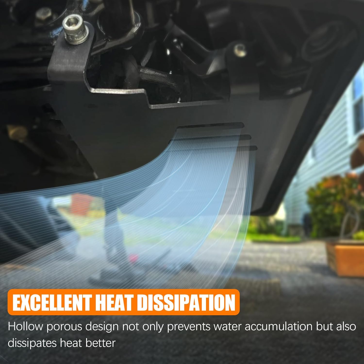 Chrome Front Axle Nut Caps Axle Covers + Skid Plate for Harley Touring, Road Glide, Street Glide 2024-2025