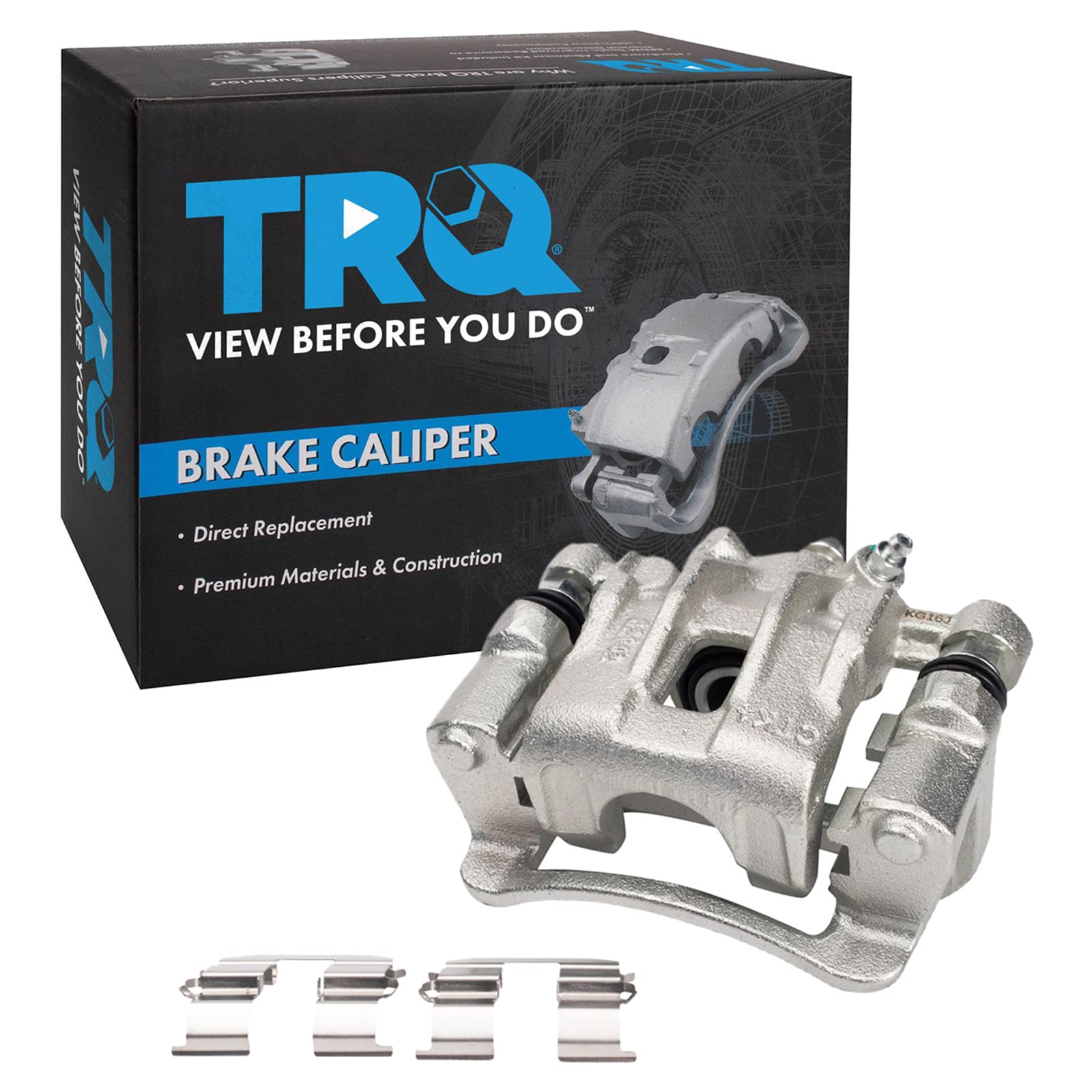 TRQ Rear Left Brake Caliper w/Bracket Drivers Side