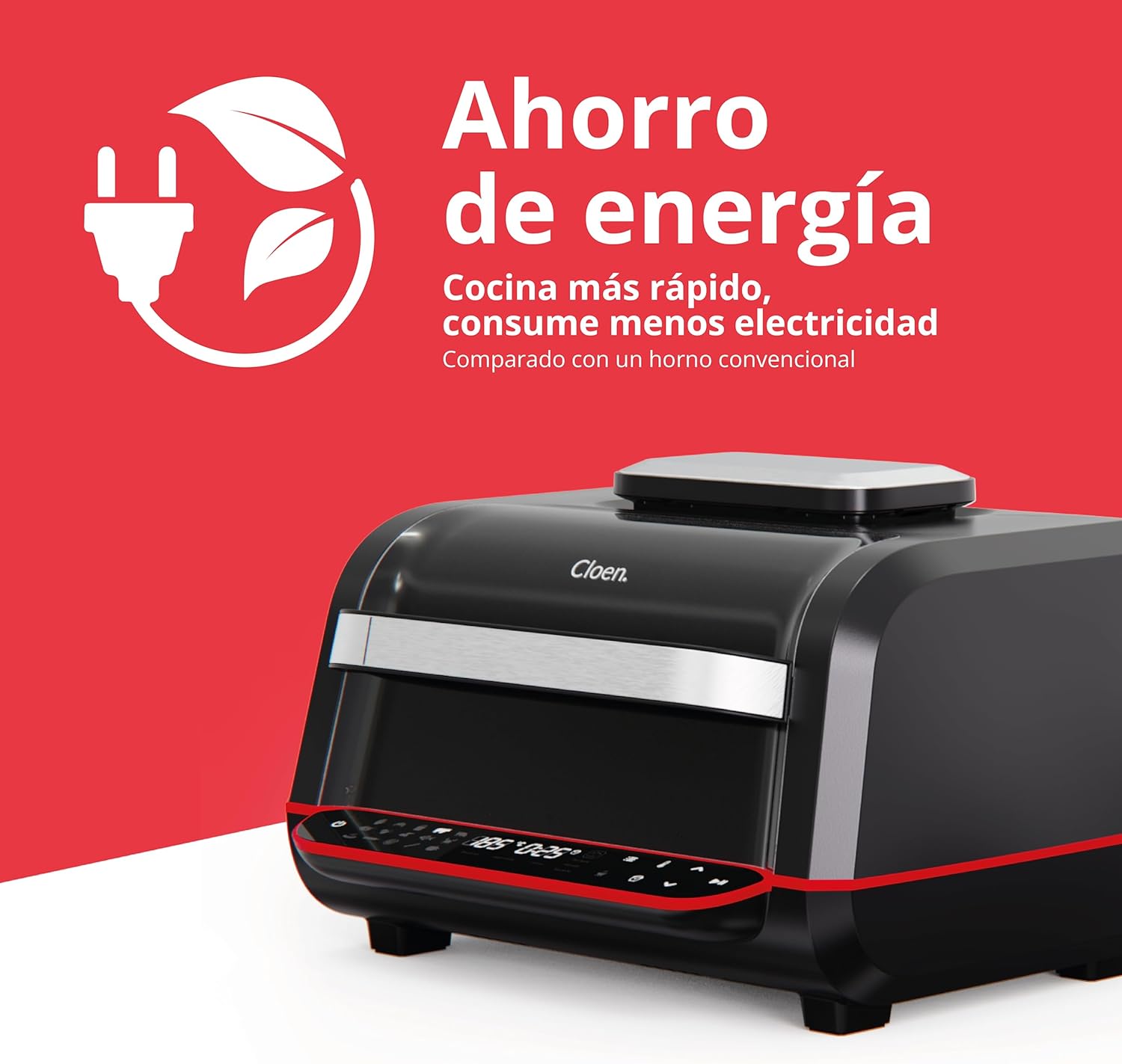 Foodie Fryer Cloen Friggitrice aria calda con il 97% in meno di olio 7L, 1700 W | Più di una friggitrice senza olio con 18 programmi, 8 dispositivi in 1, schermo LED touch, Foodie Fryer 8 in 1 Foodie Fryer Cloen Friggitrice aria calda con il 97% in meno di olio 7L, 1700 W | Più di una friggitrice senza olio con 18 programmi, 8 dispositivi in 1, schermo LED touch, Foodie Fryer 8 in 1