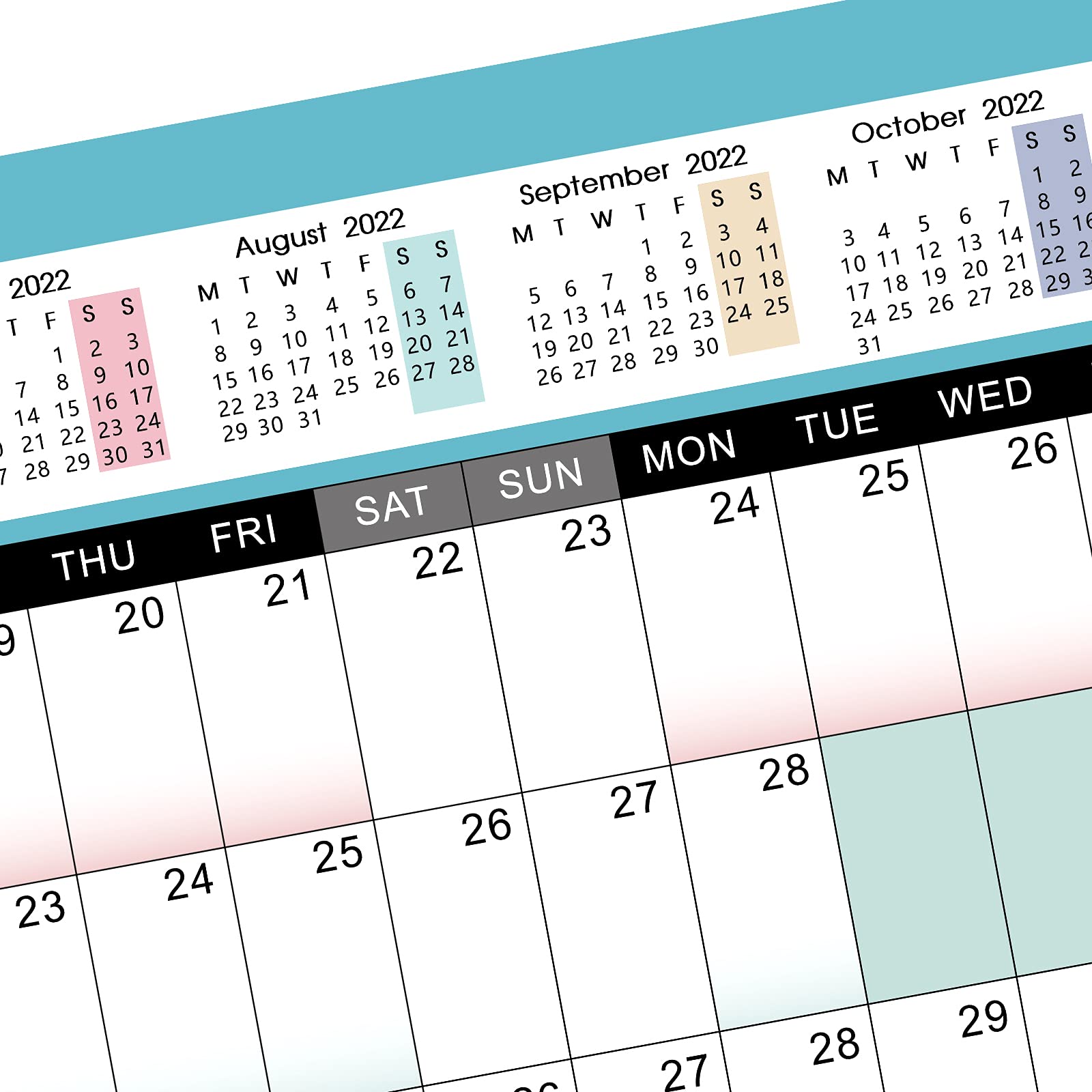 Amazon Brand Eono Wall Planner 2022, January 2022 to December 2022