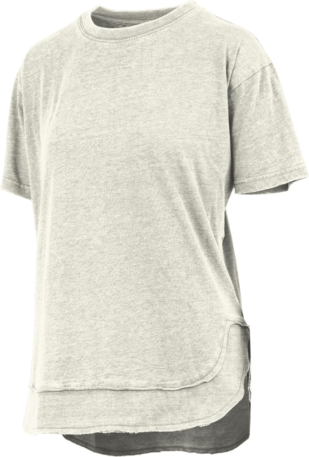 Vintage Washed Poncho Tee: Short Sleeve Oversized Crew-Neck