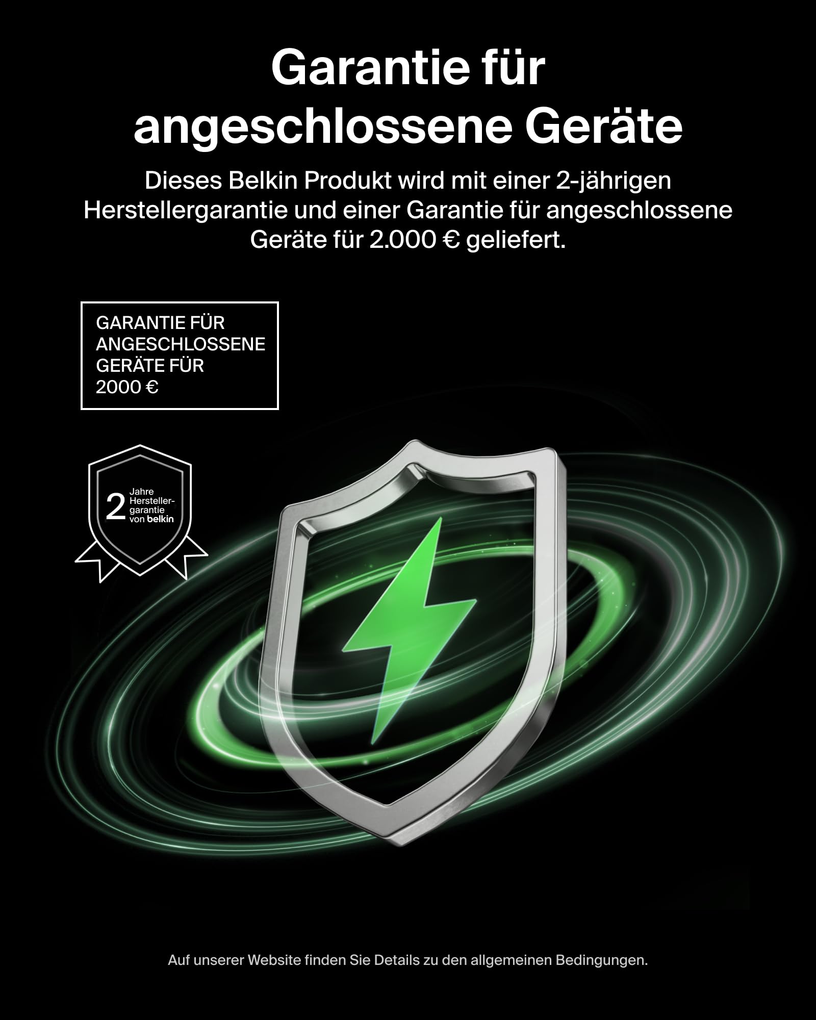 Belkin 3 Port USB C Ladegerät, 100 W, GaN-Ladegerät, 2 USB-C-Anschlüsse, 1 USB-A-Anschluss, inkl. Reisestecker für EU/UK/USA, Schnellladen von MacBook, iPhone, iPad Pro, Samsung Galaxy, Pixel – Weiß