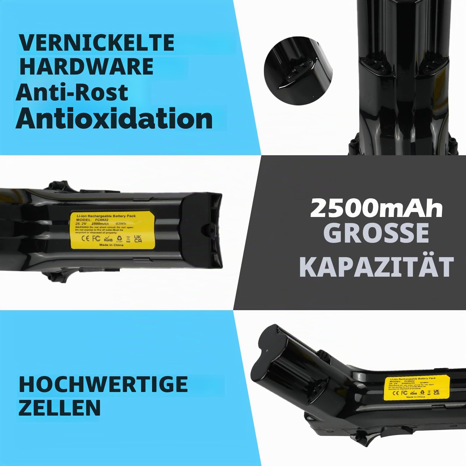 Kompatibel Philips FC6822 FC6823 FC6826 FC6904 Akku SpeedPro Max 63Wh