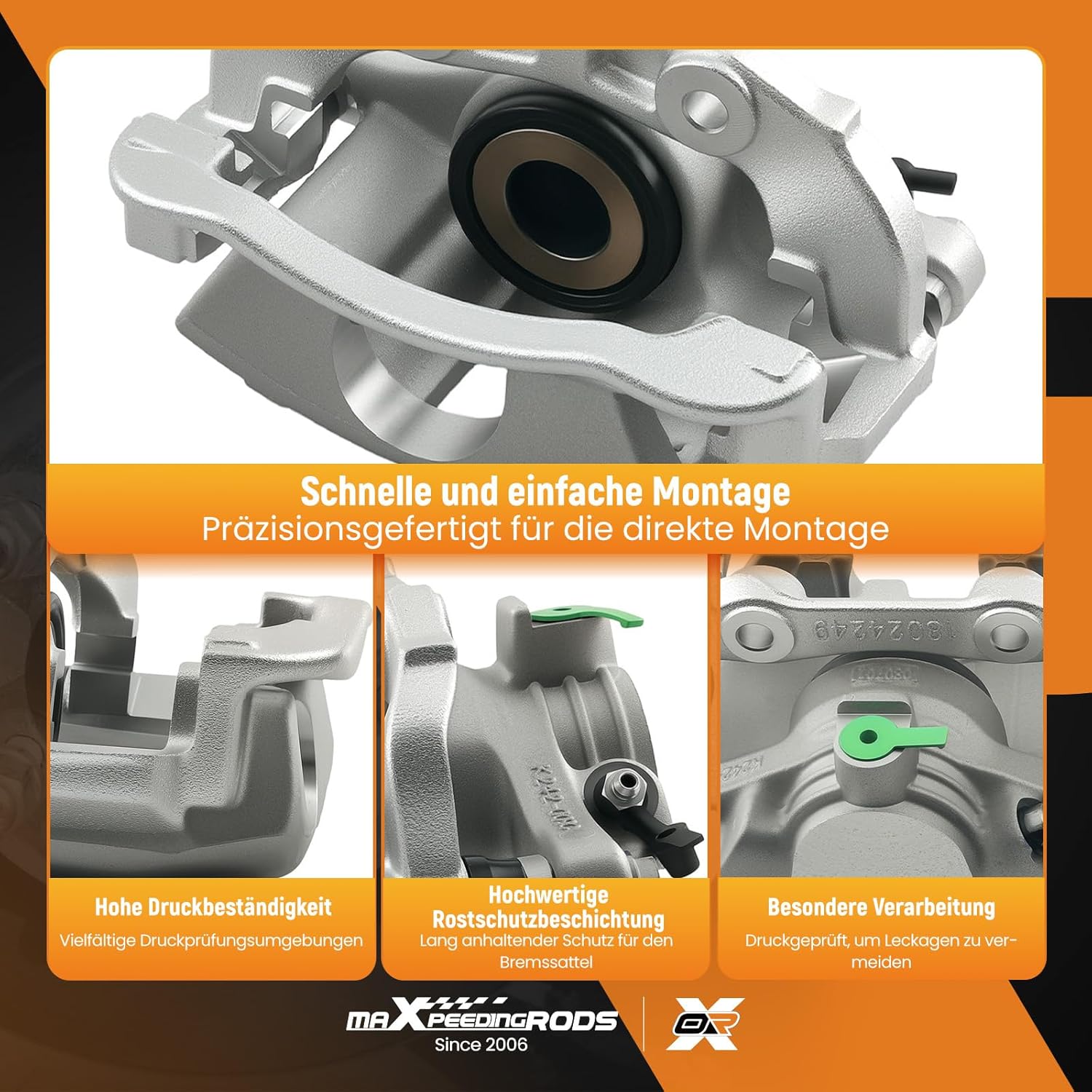 maXpeedingrods 18-B4712，18-B4713 Rear Disc Brake Calipers w/Bracket for S10 Blazer Jimmy Sonoma Hombre Bravada