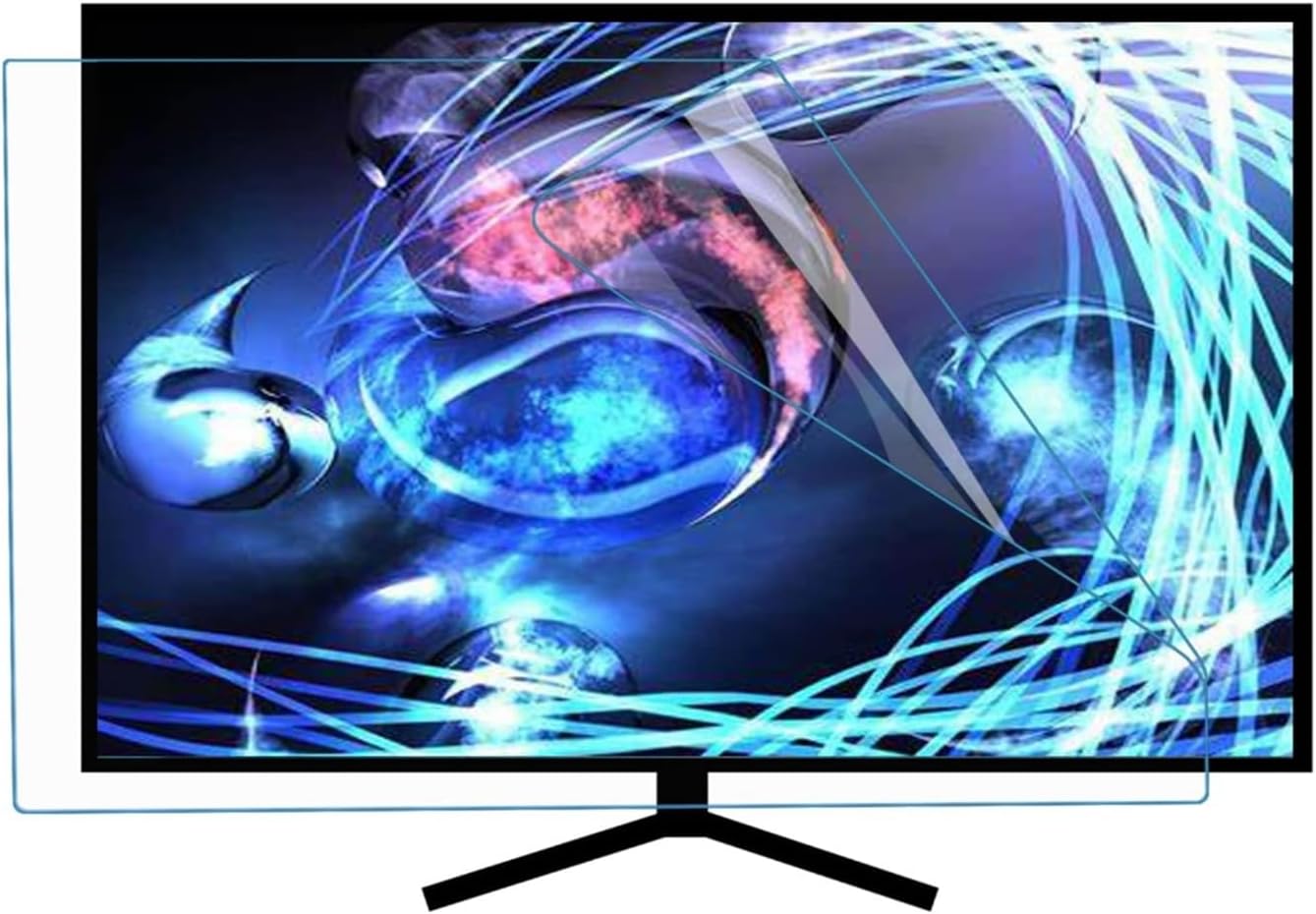 Frosted/Matte TV Screen Protector Anti Blue Light Anti Glare Anti-Radiation Screen Protective Film Reduce Eye Fatigue, for LCD Display(37 inch 819x460mm)