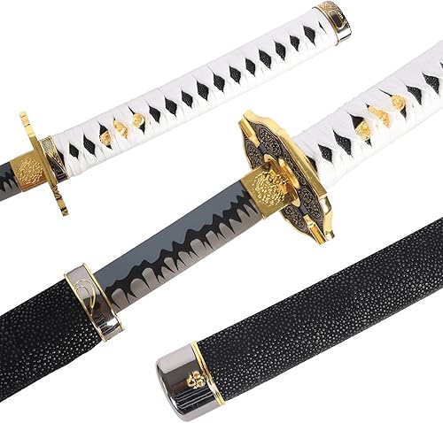 Miniatura 4 de Bowen Devil May Cry 5 Vergil Yamato - Espada de acero inoxidable de aproximadamente 41 pulgadas, katana de metal real forjado a mano, juego de anime