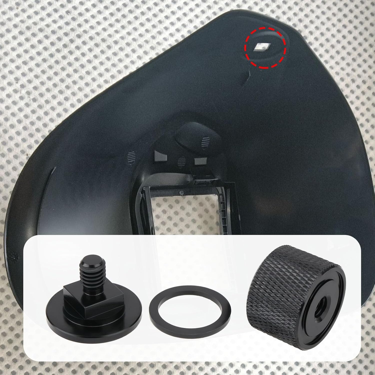 The Lord of the Tools 2Pcs Pipeliner Style Welding Helmet Fastener 22mm Thread 5.8mm Black Quick Release Buckles Compatible with 3mirrors 100 for Welding Hood Headgear Parts